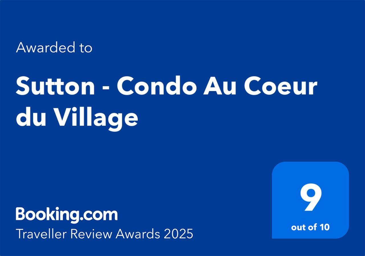 Sutton - Condo Au Coeur Du Village Extérieur photo