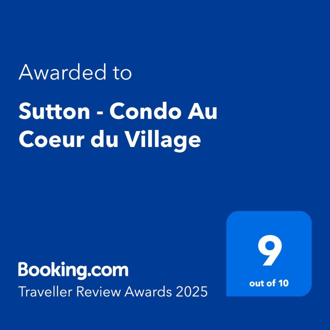 Sutton - Condo Au Coeur Du Village Extérieur photo